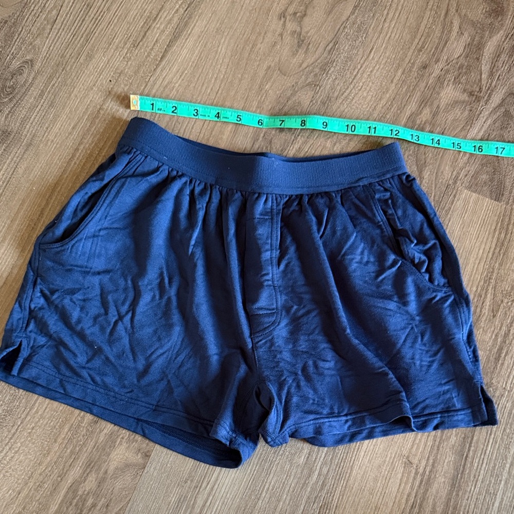 NWT Jamby’s Modal Boxer Lounge Shorts | Boxers with Pockets Navy Small